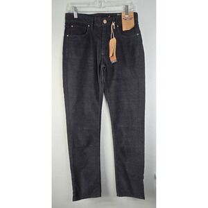 Taylor Vintage Black/Dk Grey Corduroy Style Pants 30x34 NWT